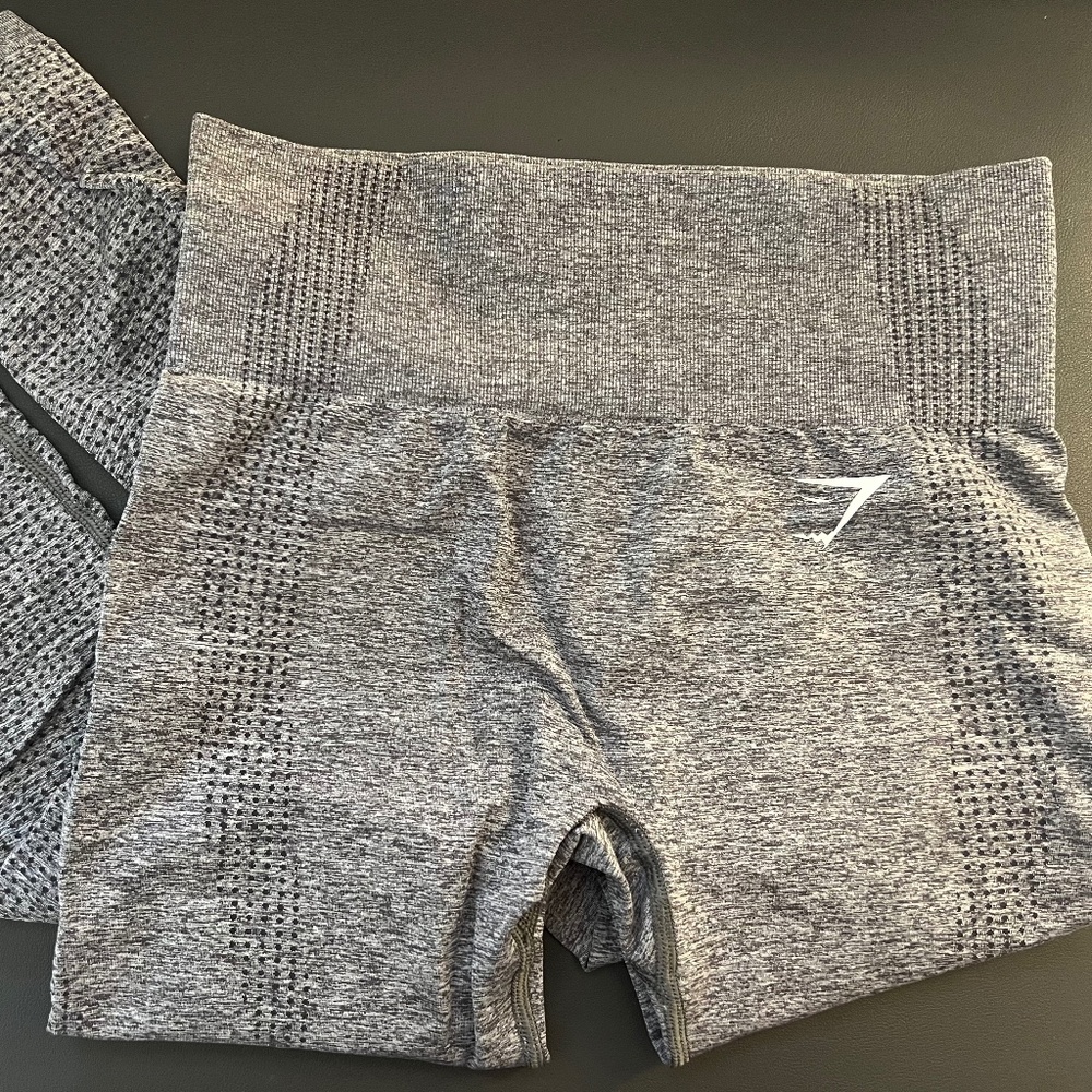 Gymshark Vital Seamless Leggings - Smokey Grey Marl - (S)